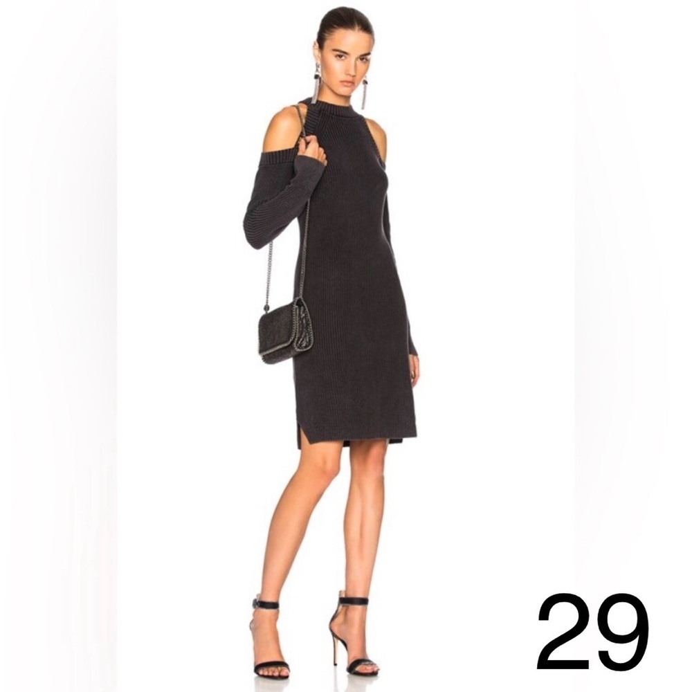 Rag & Bone Black One Shoulder Dress